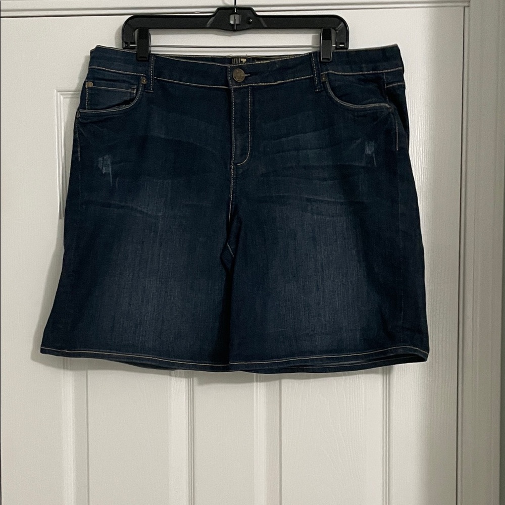 Dark Blue Denim Shorts